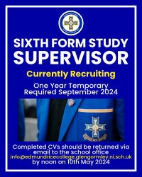 Sixth Form study supervisor required 